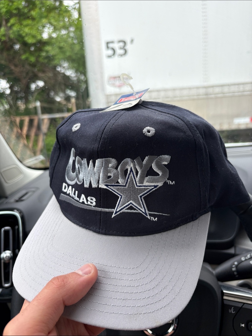 Dallas Cowboys Two-Tone Snapback Hat - Navy and Gray